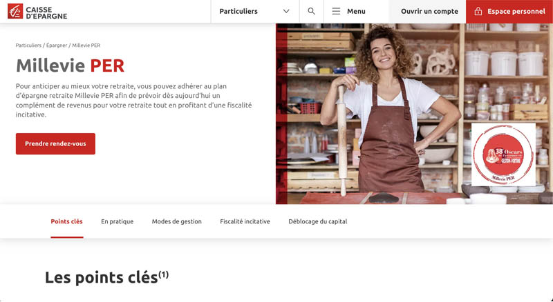 caisse d'épargne per