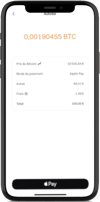 paiement via apple pay bitstack