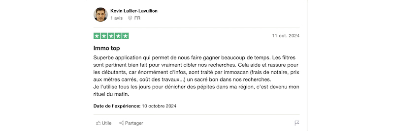 avis positif Immoscan