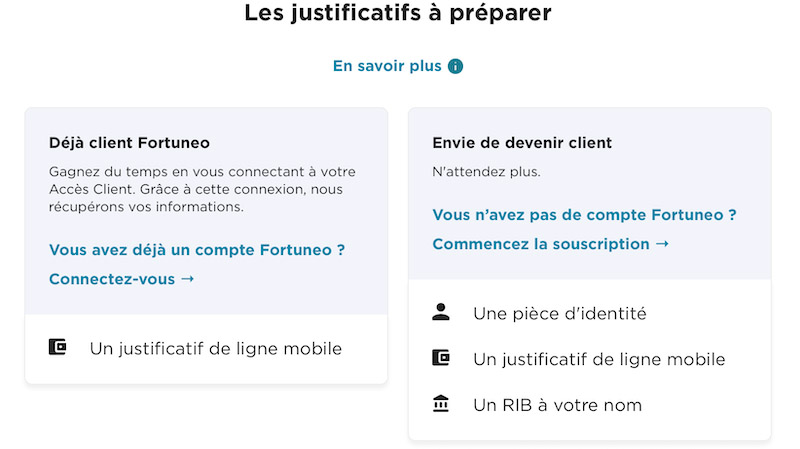 ouvrir un contrat fortuneo vie