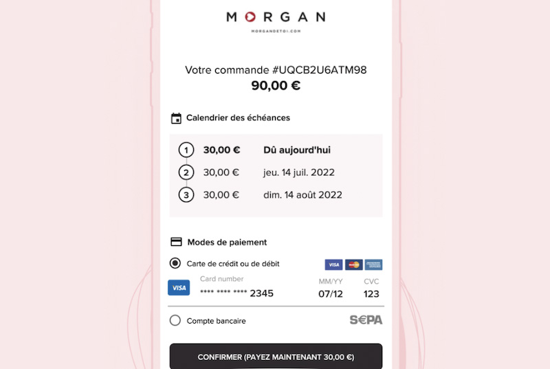 payer en ligne avec Scalapay