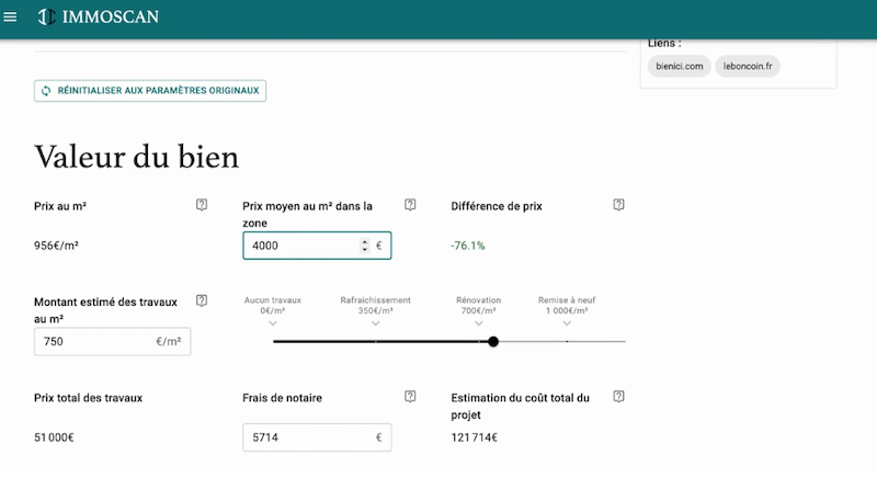 notre avis sur le simulateur de projets Immoscan