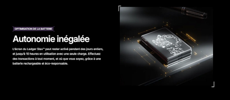 Optimisation batterie Ledger Stax