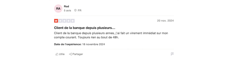 Exemple d'avis négatif Distingo