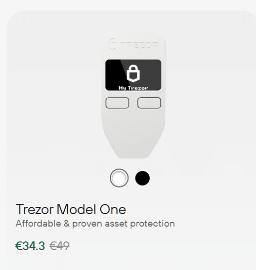 trezor modèl one
