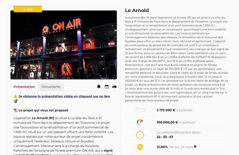 Des descriptifs de projets intuitifs La Première Brique