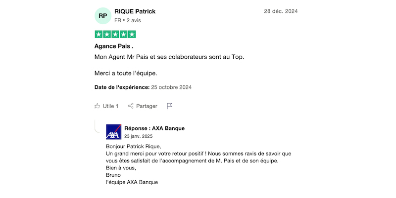 avis positif axa banque