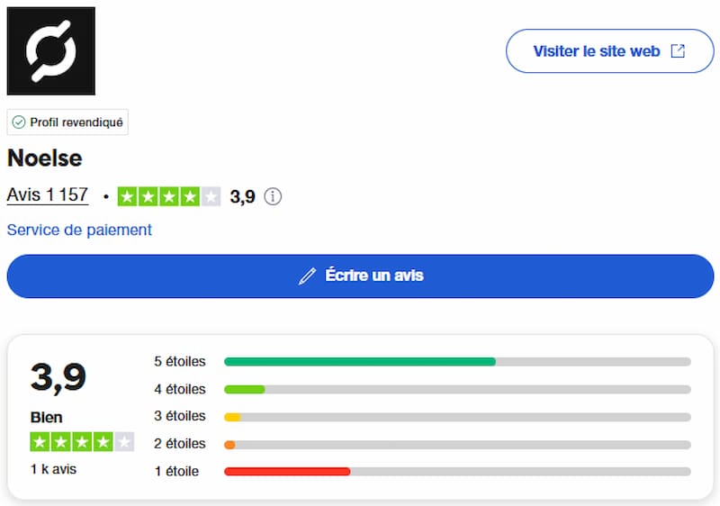 Note Noelse trustpilot