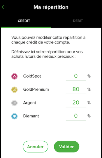 répartition des dépôts veracash