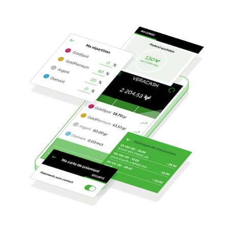 gestion sur l'app veracash