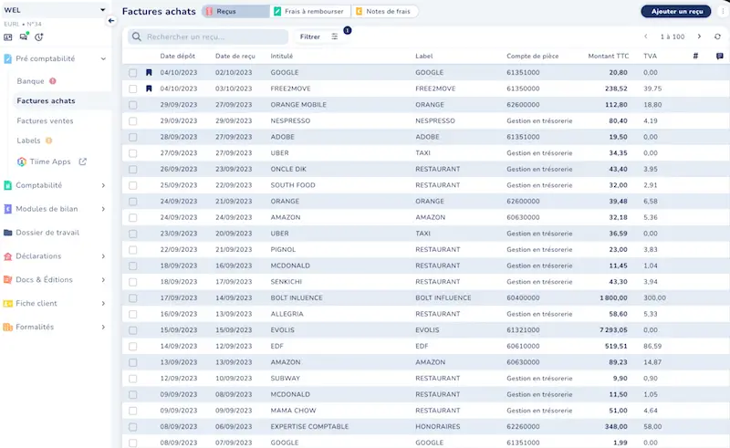 gestion comptable et suivi de trésorerie tiime